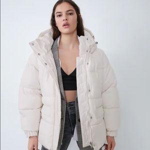 White puffer jacket